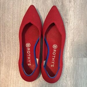 Rothy's Women's Red Flats Chili